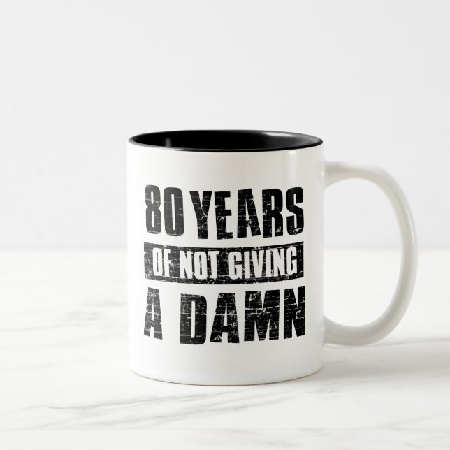 80 years Two-Tone coffee mug (Right)