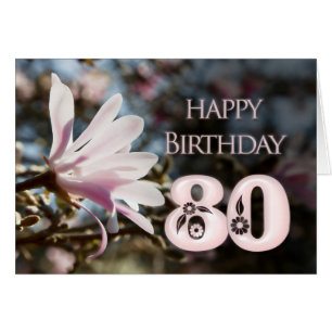 80e anniversaire avec magnolia