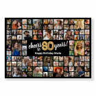 80e anniversaire Black Gold 100 Photo Collage