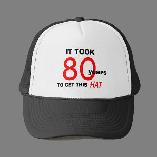 80e anniversaire Gag Cadeaux Casquette pour hommes