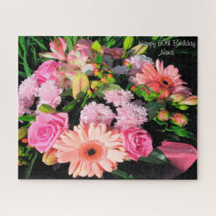 80e anniversaire grand-mère. Jigsaw Puzzle