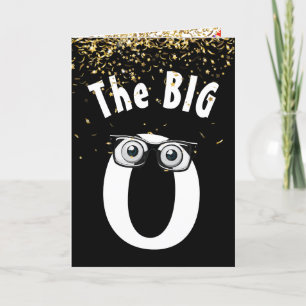 80e anniversaire Humour sur carte noire