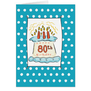 80e gâteau d'anniversaire