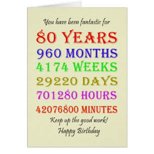80e jalon de l'anniversaire