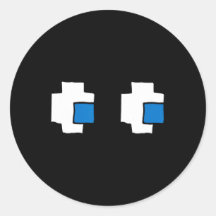 80s 8 Bit Gaming Lovers Gamer Family Matching Classic Round Sticker