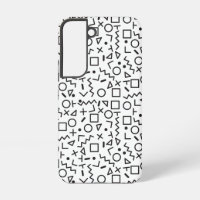 80's 90's Black & White Shapes Pattern
