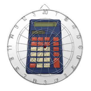 80's 90's Calculator Math School Nostalgia Dartboard