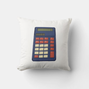80's 90's Calculator Math School Nostalgia Throw Pillow