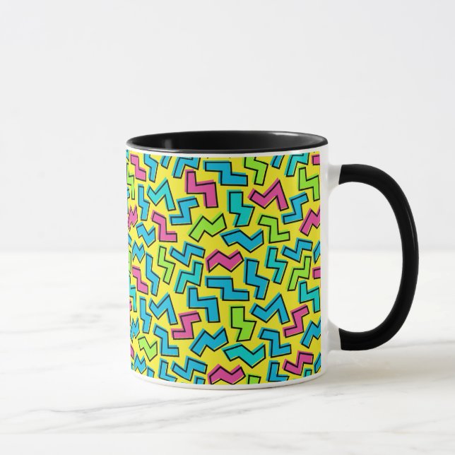80's/90's Neon Pattern Mug (Right)