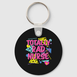 80s 90s Nurse Costume Lazy Halloween Party Theme 1 Keychain