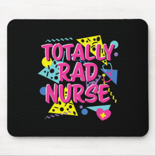 80s 90s Nurse Costume Lazy Halloween Party Theme 1 Mouse Pad