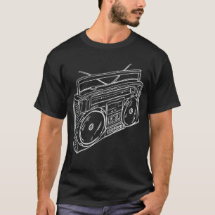 80s & 90s Old School Music Hip Hop Beatbox Boombox T-Shirt
