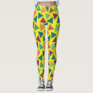 80's/90's Retro Neon Pattern Leggings