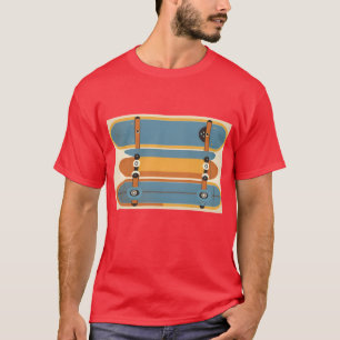 80s 90s Skateboarder Retro Design funny T-Shirt