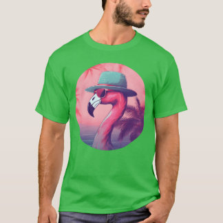 80s 90s Style Retro Flamingo Lovers gift T-Shirt