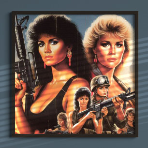 80s Action War Girls Poster
