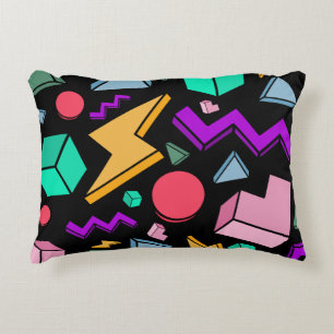 80s Aesthetic Vintage Retro Accent Pillow