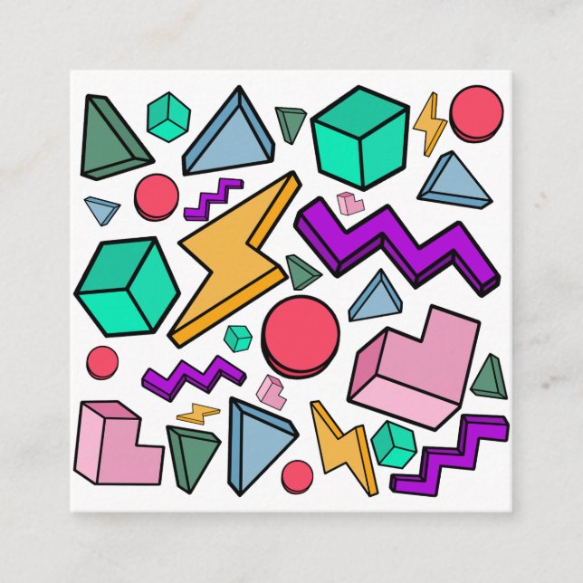 80s Aesthetic Vintage Retro Enclosure Card (Front)