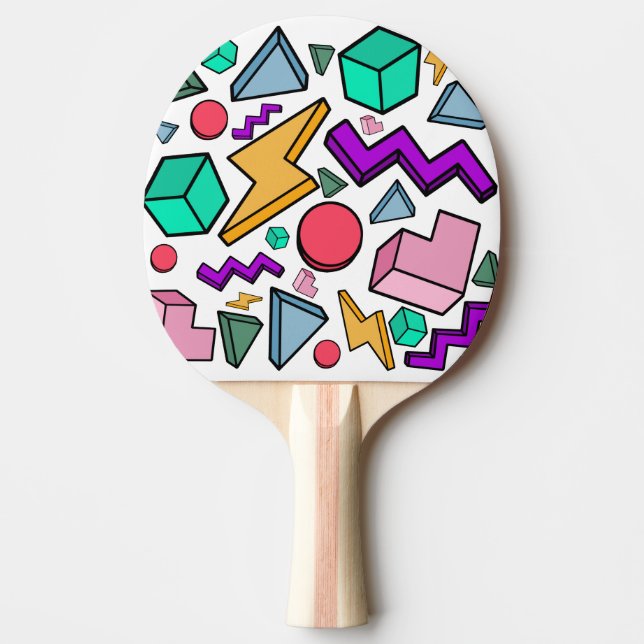 80s Aesthetic Vintage Retro Ping Pong Paddle (Front)