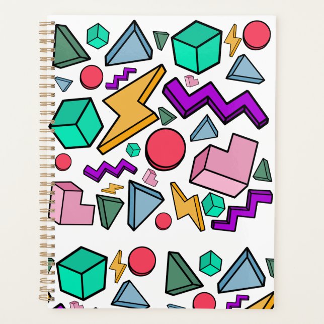 80s Aesthetic Vintage Retro Planner (Front)