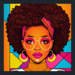 80s American Girls in Pop Art Style: Colorful ! Poster<br><div class="desc">"Experience the Essence of 80s Culture with this Bold and Vibrant Pop Art Portrait. This unique artwork captures the iconic fashion and personal style of the era, with bold strokes and bright colors that make it a must-have addition to any pop art collection. Don't miss your chance to own a...</div>