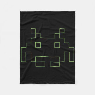 80s Arcade Game Retro Space Alien Invaders Gamer  Fleece Blanket