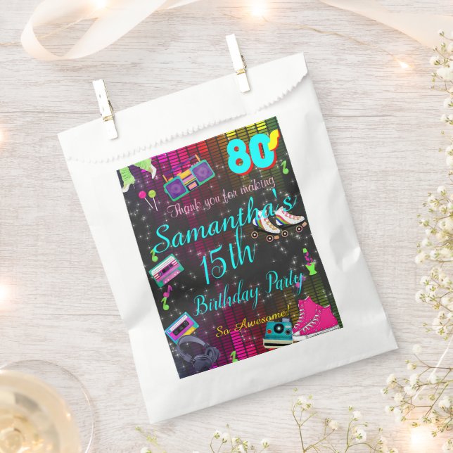 80's Bag, Back to the 80's, Any Age, Favour Bag (Clipped)