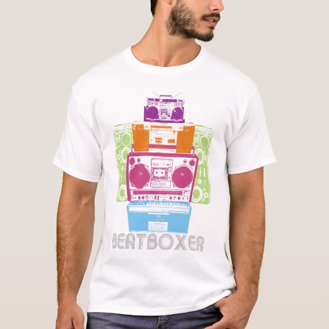 80s BeatBoxer Robot T-Shirt (Front)