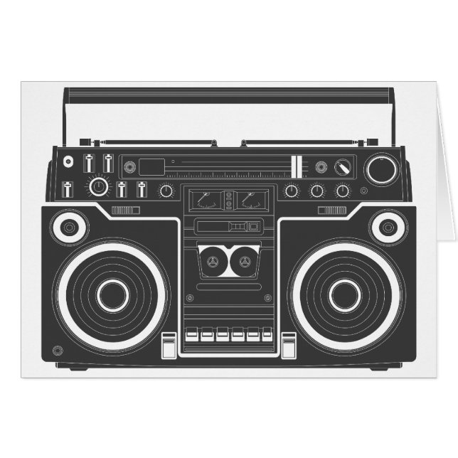 80s Boombox (Front Horizontal)