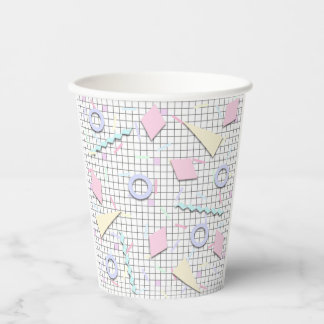 80s Candy Pastel Geo Print Cups