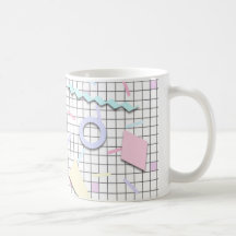 80s Candy Pastel Geo Print Mug