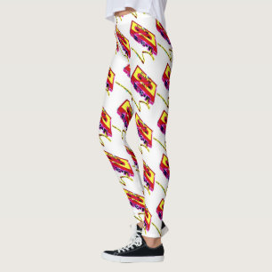 80's Cassette Tape Leggings