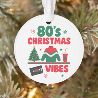 80's Christmas Vibes Retro Nostalgia VHS Jacket Ornament