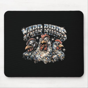 80s Ckyard Chicken Lover Heavy-metal Rock Music Vi Mouse Pad