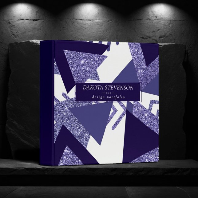 80s Cool Abstract | Purple Passion Shapes Branding Binder (Creator Uploaded)