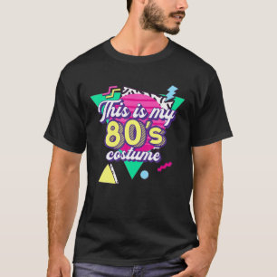 80'S Costume For Women Retro 80S 90S Party Costume T-Shirt