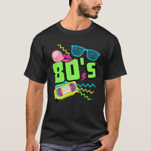 80s Costume Theme Party 80s Outfit Retro Party Vin T-Shirt