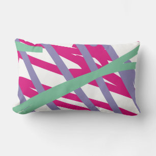 80s decor eighties vintage colours splash medley lumbar pillow