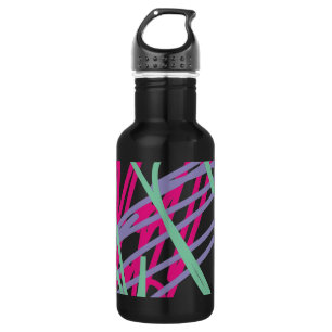 80s eighties vintage colours splash medley art 532 ml water bottle
