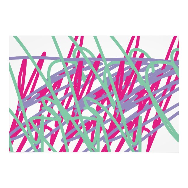 80s eighties vintage colours splash medley art gir photo print (Front)