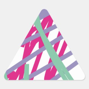 80s eighties vintage colours splash medley art triangle sticker