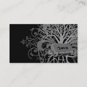 80s enracine le modèle de carte de visite