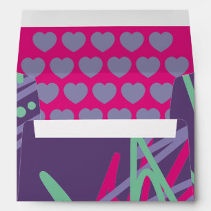 80s enveloppe quatre-vingts couleurs vintages spla
