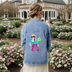 80s foxy girl denim jacket