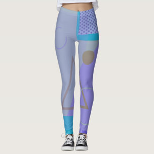 80s geometric funky retro memphis leggings 