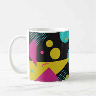 80s geometric seamless pattern with memphis elemen coffee mug