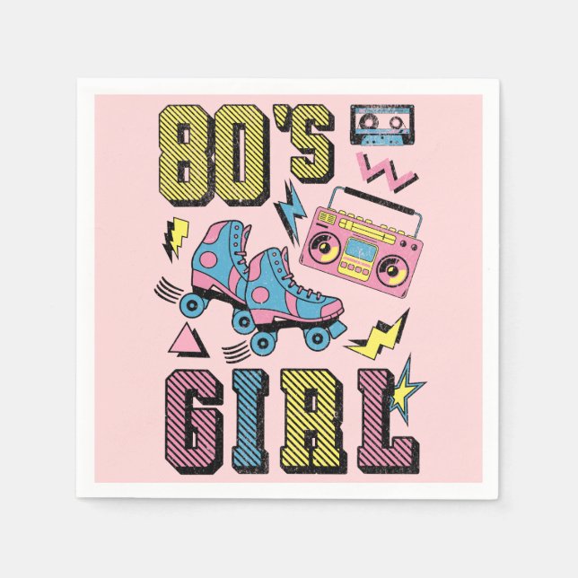 80's Girl Napkin (Front)