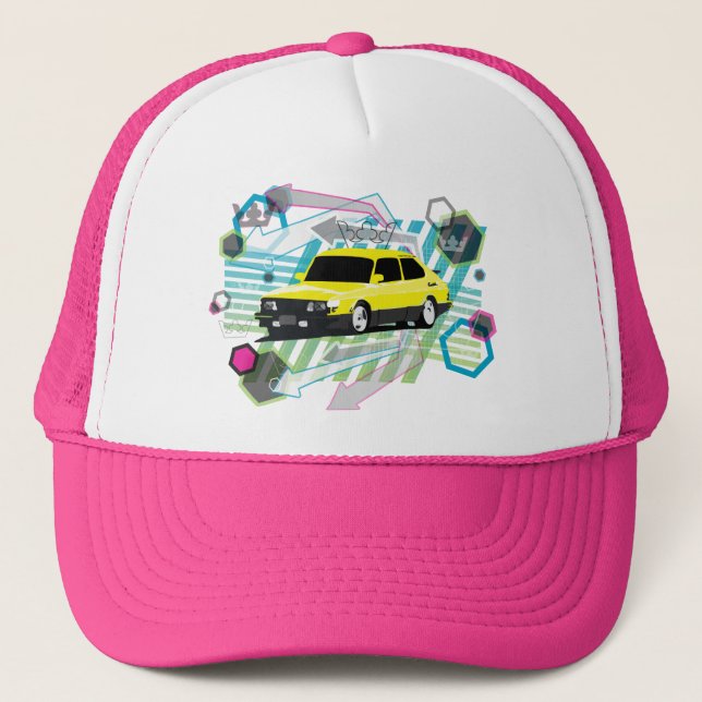 80's grunge Saab 900 SPG hat (Front)