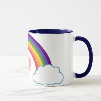 80's Heart & Rainbow - mug