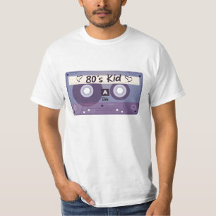 80s Kid Cassette Vintage Tape Retro Birthday T-Shirt